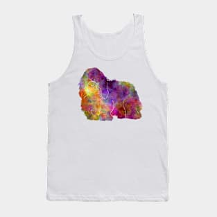 Coton de Tulear in watercolor Tank Top